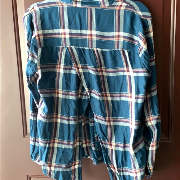 Open Back Flannel - Picture 2 of 3
